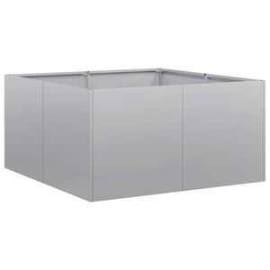 vidaXL Plantenbak 80x80x40 cm gegalvaniseerd staal