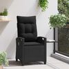 vidaXL Recliner Tuinstoelen Zwart 56 x 60 x 112 cm Staal en Polyester