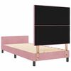 vidaXL Boxspringbed met hoofdeinde Roze 100 x 200 cm Fluweel