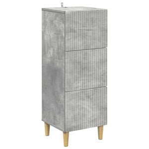 vidaXL Ladenkast Betongrijs 33 x 34,5 x 90 cm Bewerkt hout