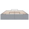 vidaXL Bedframe zonder matras 120x190 cm stof lichtgrijs