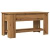 vidaXL Salontafel 101x49x52 cm bewerkt hout artisanaal eikenkleur
