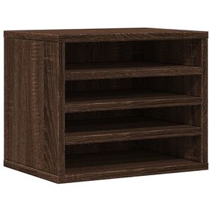 vidaXL Bureau organiser 36x26x29,5 cm bewerkt hout bruin eikenkleurig