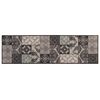 vidaXL Keuken Vloerkleed zwarte moza&iuml;ek 300 x 60 cm 100% Polyamide
