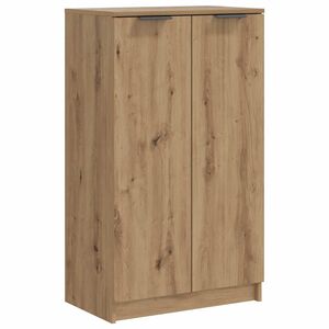 vidaXL Schoenenkast 59x35x100,5 cm bewerkt hout artisanaal eikenkleur