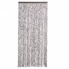vidaXL Vliegengordijn 90x220 cm chenille bruin en beige