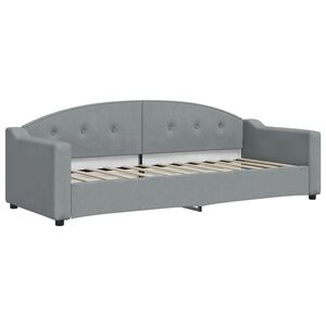 vidaXL Slaapbank 80x200 cm stof lichtgrijs