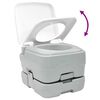 vidaXL Camping Toilet Grijs en Wit 41,5 x 36,5 x 42 cm Polyetheen