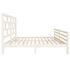 vidaXL Bedframe massief hout wit 180x200 cm