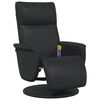 vidaXL Massage Recliner Stoel Zwart 71 x 90 x 105 cm Nep Leer