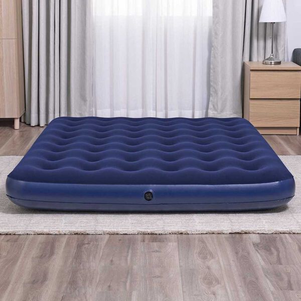 Best Way Luchtbed Blauw 203 x 152 x 22 cm PVC