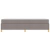 vidaXL Bedframe met matras Taupe 80 x 200 cm Stof