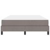 vidaXL Boxspringbed met matras Taupe 160 x 200 cm Stof