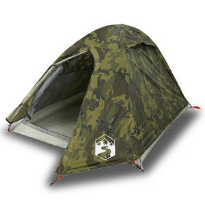 vidaXL Koepeltent 2-persoons waterdicht camouflage