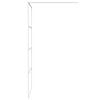 vidaXL Inloopdouchewand 90x195 cm transparant ESG-glas wit