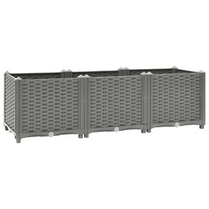 vidaXL Plantenbak verhoogd 120x40x38 cm polypropeen