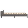 vidaXL Bedframe met hoofdbord kunstleer grijs 140x190 cm