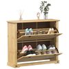 vidaXL Schoenenkast Corona 99x32x85 cm massief grenenhout