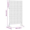 vidaXL Privacyscherm Grijs 100 x 50 x 180 cm Cortenstaal