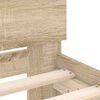 vidaXL Bedframe met hoofdeinde Sonoma 152 x 203 cm Bewerkt hout