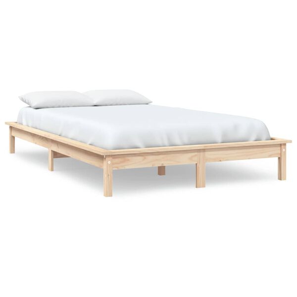 vidaXL Bedframe massief grenenhout 180x200 cm