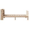 vidaXL Bedframe met hoofdbord massief grenenhout 90x190 cm