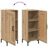 vidaXL Dressoir Olden Artisan Eiken 34,5 x 34 x 90 cm