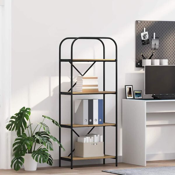 vidaXL Boekenkast Artisan Eiken 60 x 30 x 146 cm Bewerkt hout