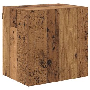 vidaXL TV Wandkast 40,5x30x40cm Oud Hout Bewerkt hout
