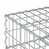 vidaXL Gabion Verhoogd Bed Zilver 60 x 60 x 20 cm Gegalvaniseerd staal