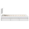vidaXL Bedframe met hoofdeinde Wit 100 x 200 cm Massief grenenhout