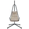 vidaXL Hangende ei-stoel Taupe 94 x 107 x 196,5 cm Staal