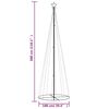 vidaXL Kegelkerstboom 310 LED's 100x300 cm meerkleurig