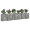 vidaXL Gabion Verhoogd Bed 2 pcs Zilver 300 x 50 x 60 cm