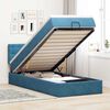 vidaXL Ottoman bed met matras 100x200 cm fluweel donkerblauw