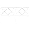 vidaXL Vervangend hoofdbord 160 cm metaal wit