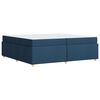 vidaXL Bedframe met matras Blauw 200 x 200 cm Stof