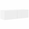 vidaXL Tv-meubelset Wandgemonteerd 5 pcs Wit Bewerkt hout