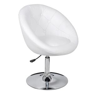 vidaXL Barkruk kunstleer wit