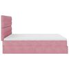 vidaXL Ottoman bed met matrassen 200x200cm fluweel roze