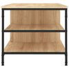 vidaXL Salontafel 100x50x45 cm bewerkt hout sonoma eikenkleurig