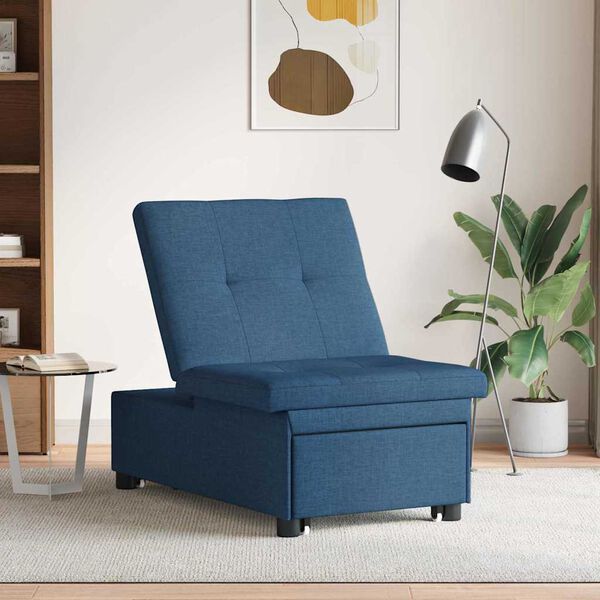 vidaXL Uittrekbare Sofa Bed Blauw 194 x 50 x 82 cm Multiplex