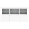 vidaXL Dressoir met LED-verlichting 123x37x67 cm wit