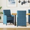 vidaXL Dining Stoelen met Wielen 2 pcs Blauw 58 x 67 x 97 cm Fluweel
