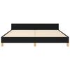 vidaXL Bedframe zonder matras stof zwart 180x200 cm