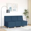 vidaXL Modulaire bank zonder armleuningen blauw 55 cm stof