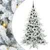 vidaXL Kunstmatige Inklapbare Kerstboom Wit 180 cm PVC en staal