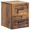 vidaXL Wandbeugel Bedkast Oud hout 34,5 x 33 x 40 cm Bewerkt hout