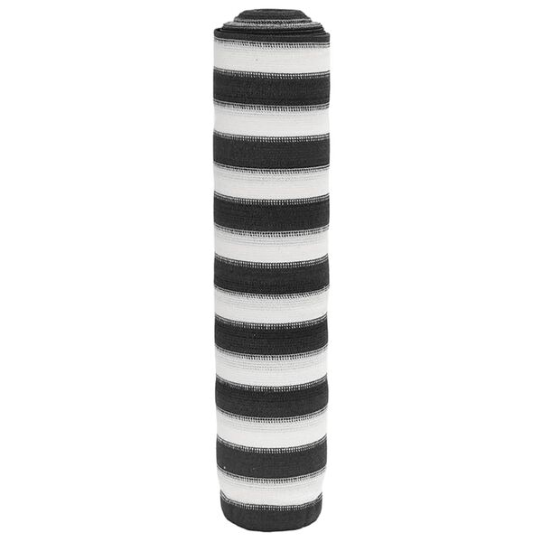 vidaXL Privacynet 150 g/m² 1,5x50 m HDPE antracietkleurig en wit