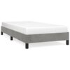 vidaXL Bedframe zonder matras 90x200 cm fluweel lichtgrijs